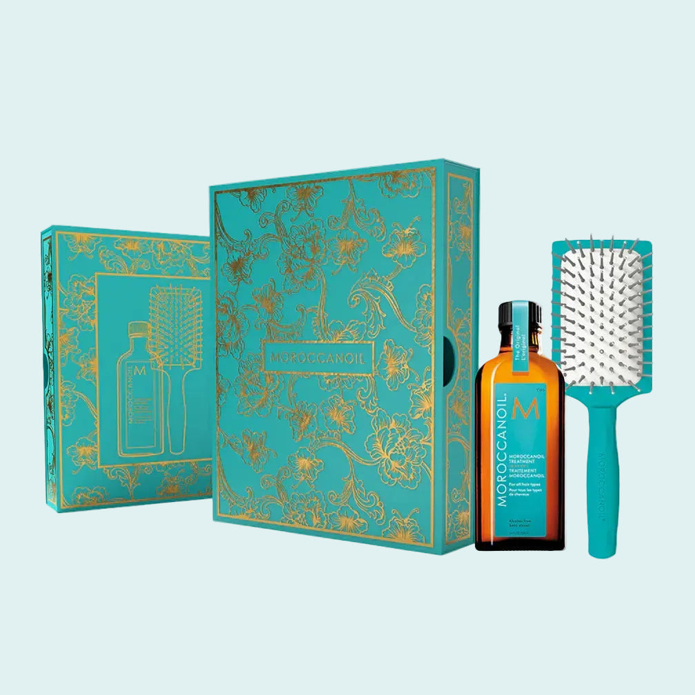 Moroccanoil Lunar Treatment Original 100ml & Mini Paddle Brush