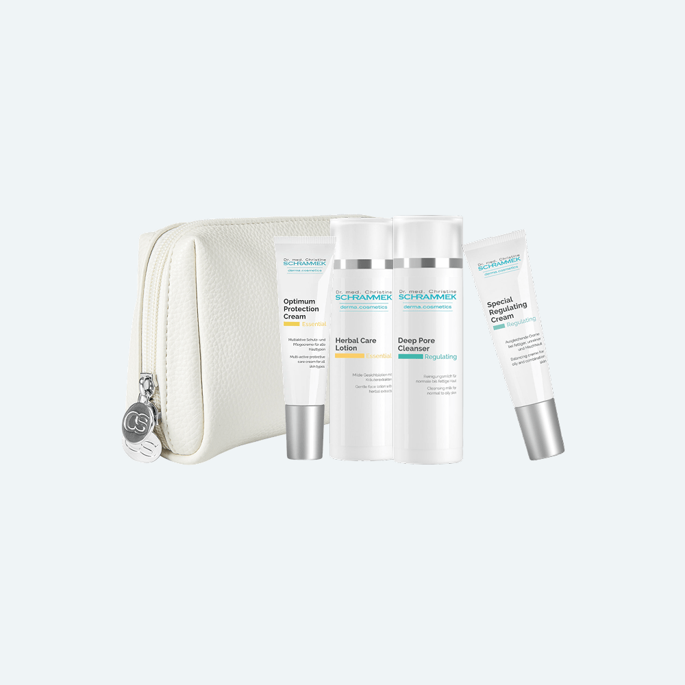 Dr Schrammek Home Care Kit 2: Deep Pore Cleanser, Herbal Care Lotion, Special Regulating Cream