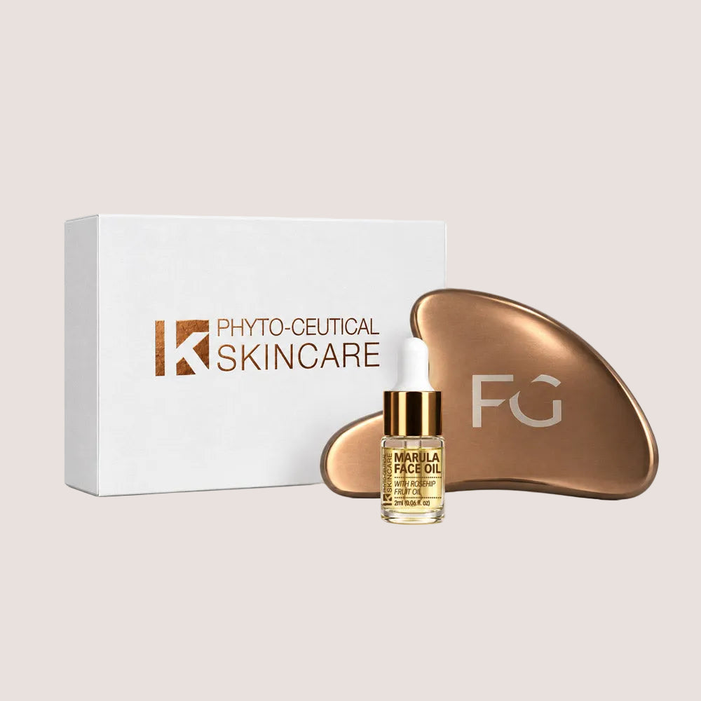 Kalahari Sculpting Skin Duo Gua Sha & 2ml Marula Face Oil