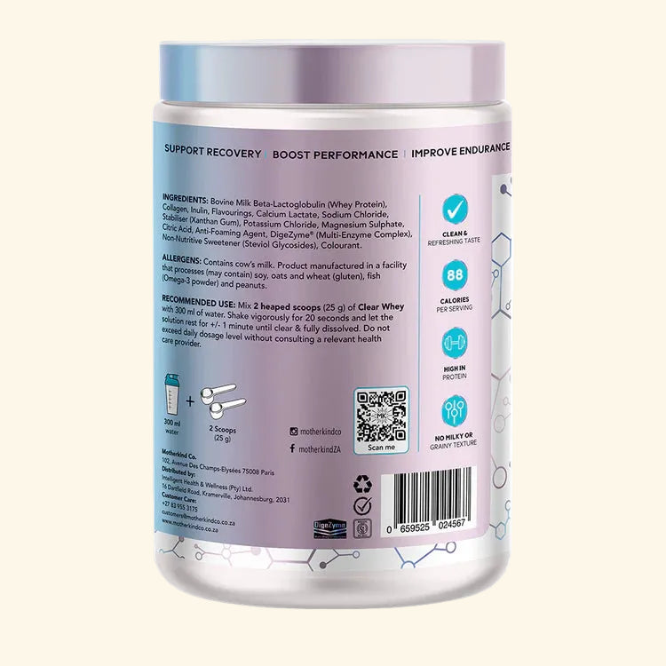 Supplement container with label on a white background