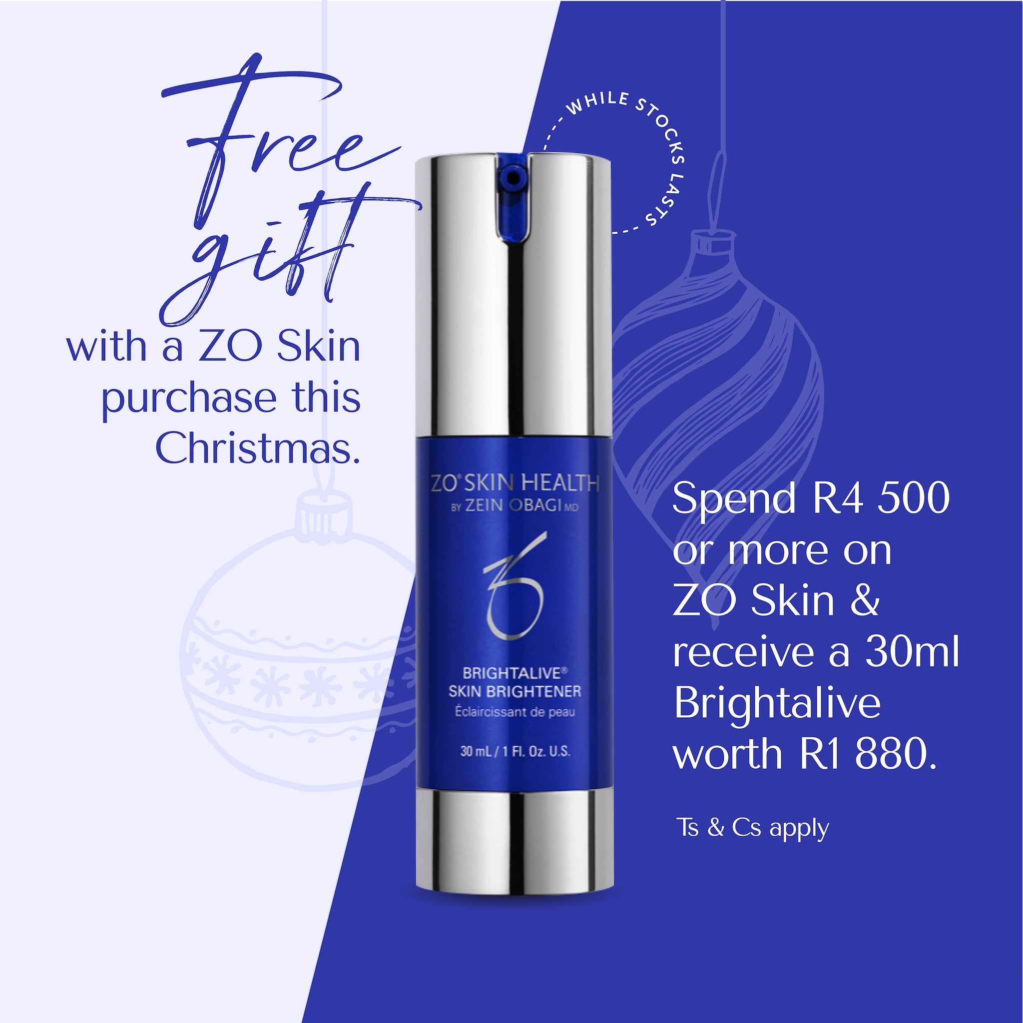 ZO Skin Health Brightalive Skin Brightener 30ml (Free Gift)
