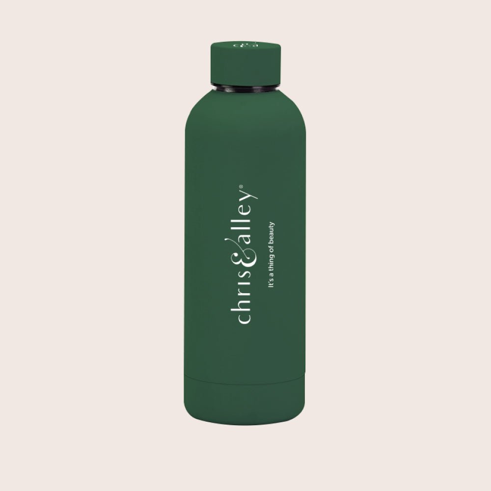 Chris&Alley 750ml Stainless Steel Matt Finish - Evergreen Elegance Bottle