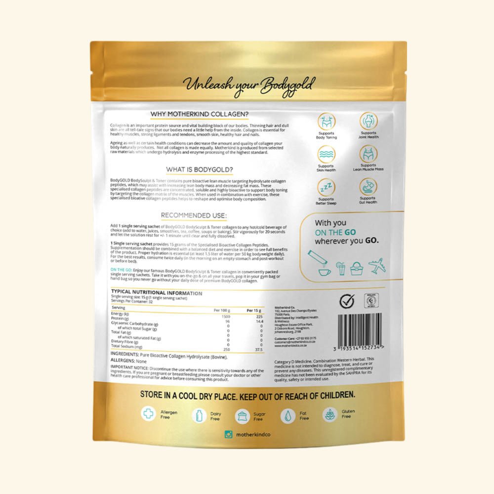 Motherkind Body Gold Single Serving Sachets 32
