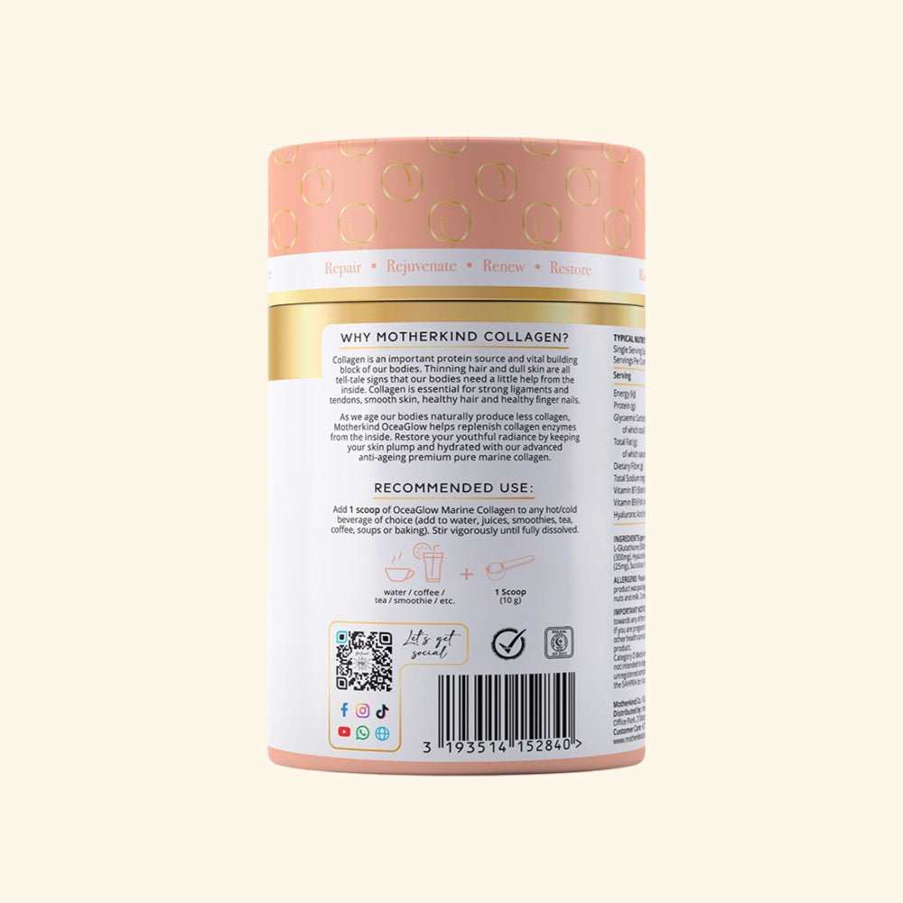 Motherkind OceaGlow Marine Collagen - Strawberry